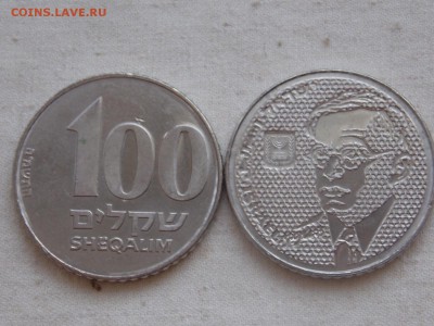 Иностранные монеты, наборы, 2евро, польша, приднестр, Киргиз - Израиль 100 шекелей 1984 Жаботинский.JPG