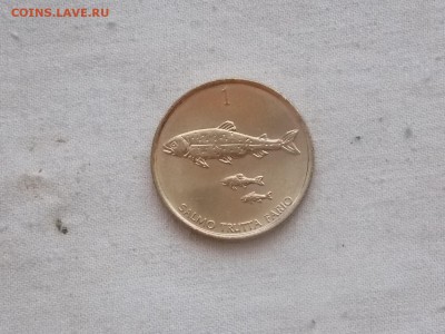Иностранные монеты, наборы, 2евро, польша, приднестр, Киргиз - Словения 1 толар 1998 реверс.JPG