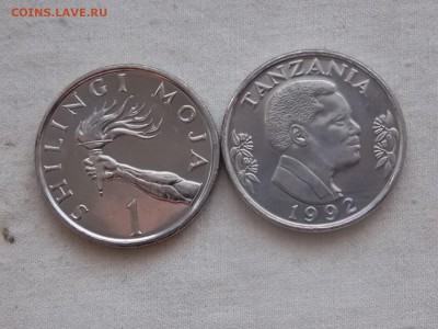 Иностранные монеты, наборы, 2евро, польша, приднестр, Киргиз - Танзания 1 шиллинг 1992.JPG