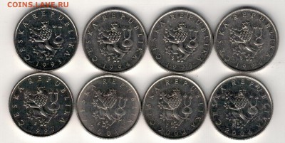Чехия крона 1993-2006 (8шт) 16.03 в 22.00мск (А813) - 4-ч-к1