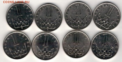 Чехия крона 1993-2006 (8шт) 16.03 в 22.00мск (А813) - 4-ч-к1а
