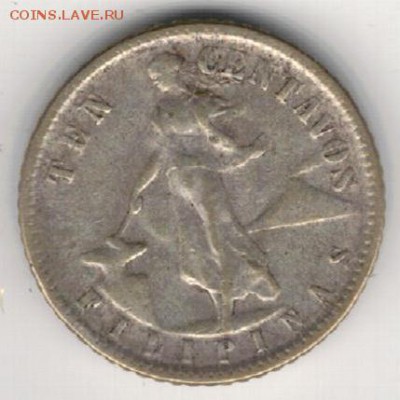 Ag Филиппины 10 сентаво 1945 до 16.03.15 в 22ч (9116) - 5-ф45а