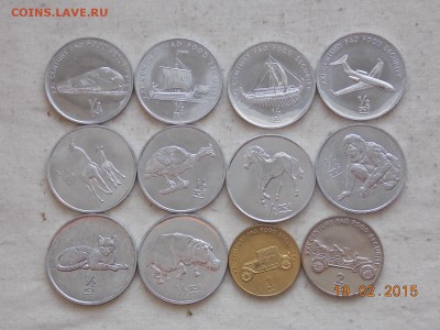 Иностранные монеты, наборы, 2евро, польша, приднестр, Киргиз - северная корея животн+техника.JPG