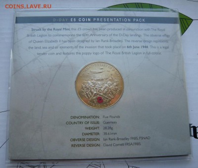 Гернси, 5 фунтов "День D", в буклете, до 15.03, в 20:00 - 2.JPG