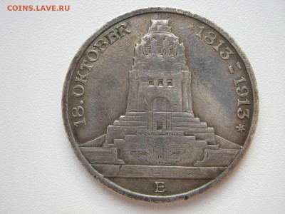 Германия Саксония 3 марки 1913 100-летие Битвы народов - IMG_4031