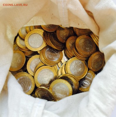 10 рублей 2011 Воронежская обл. МЕШКОВАЯ 100шт до 15.03 - image