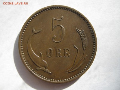 ДАНИЯ 5 эре 1899. Бронза. Почти ОТЛИЧНАЯ. - 018.JPG
