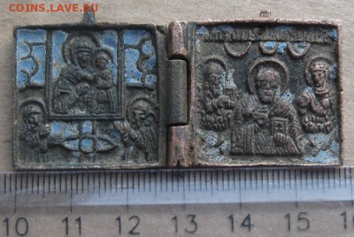 Складень(солдатский)31х26мм.бронза,с эмалями.16.03.22-30 - IMG_5165.JPG