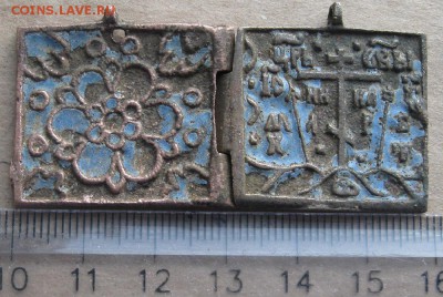 Складень(солдатский)31х26мм.бронза,с эмалями.16.03.22-30 - IMG_5166.JPG