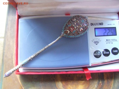 ложка серебрянная с эмалями.84пр. до 16марта 22-00мск - л эм-1.JPG