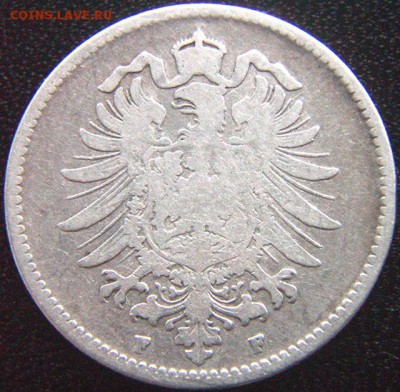 Германия_серебряная марка 1874(F); до 14.03_22.26мск - 9604