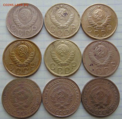 5 коп 1928г.1930г.1932г.1940г.1943г.1946г.1948г. 9шт. - 22