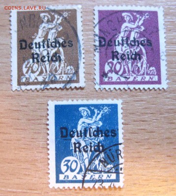 BAYERN,3 марки :Мастер держит молнию(гаш.)!до 17.03.2015 - IMG_2896.JPG