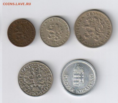 СТАРАЯ ЧЕХОСЛОВАКИЯ - 3 монеты 1922-1931г до 20.03.15г 21-00 - ЧЕХОСЛОВАКИЯ1