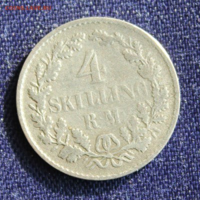 С 1 руб. ДАНИЯ  4 скиллинга 1854г.ФРИДЕРИК-VII до 21.03.15г. - IMG_4325.JPG