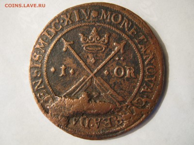 ШВЕЦИЯ 1 эре 1640. Сатер. КРИСТИНА. Медь.ХОРОШИЙ. - 012.JPG