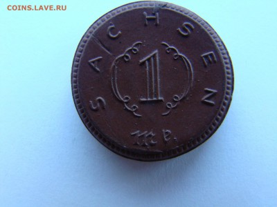 Нотгельд 1 марка Саксония 1921 керамика 22.10 мск 19.03.2015 - DSC07793.JPG