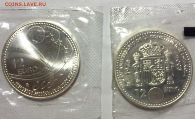 12 евро Испания 2 штуки на оценку - image
