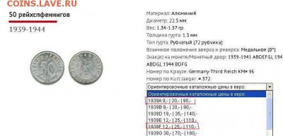 50 рейхспфеннигов. Оценка. - 3 pex.JPG