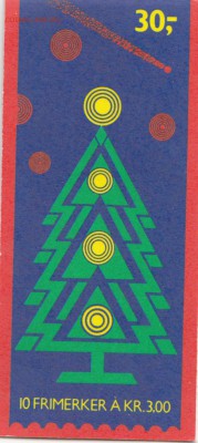 марки Норвегия  Новый год буклет 1989г - 45_0001