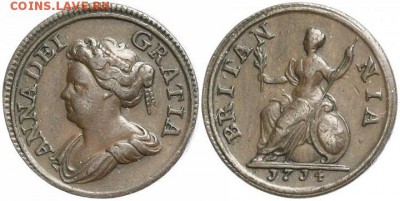 Оценка фартинга 1714 г. - 1