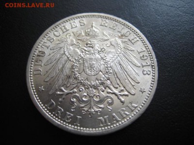 1913 Пруссия, 3М,  серебро, до 23.03 в 22-15 мск - IMG_4109.JPG