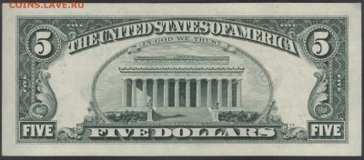 США 5 долларов 1988 G7 сер.А до 20.03.2015 21.00 мск - $5 US G 88A rev