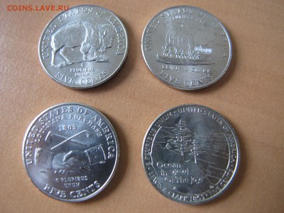 Фикс! Набор 1 цент. монет США 2005, "Льюис и Кларк",4 монеты - IMG_3063.JPG