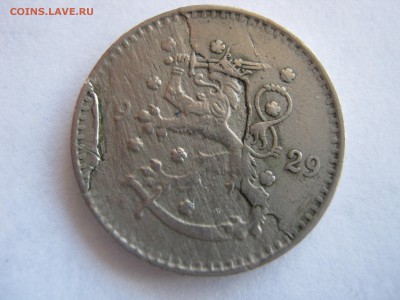 ФИНЛЯНДИЯ 1 марка 1929. ИНТЕРЕСНЫЙ брак. - 051.JPG