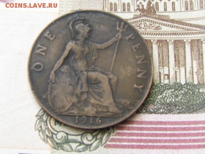 Англия 1 пенни 1914 Георг V - 6.JPG