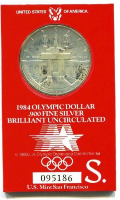 1 доллар, США, 1984, Олимпиада в Лос-Анджелесе до 22.03 - lot-187665-1
