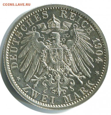 2 марки, Германия, 1904, Гессен, 400-летие Филиппа до 22.03 - lot-166294-2