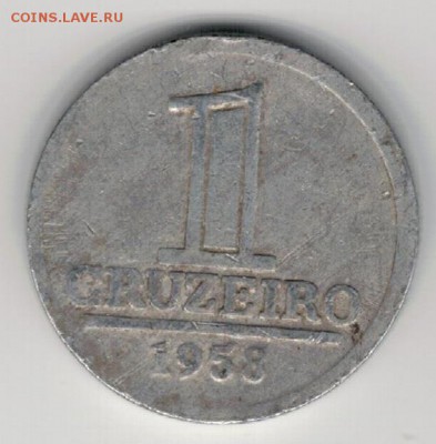 Бразилия крузейро 1958 до 23.03.15 в 22.00мск (А811) - 4-б1к58а