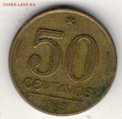 Бразилия 50 сентаво 1949 до 23.03.15 в 22.00мск (А811) - 4-б50с49а