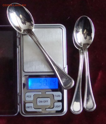 Ложки чайные, серебро, Европа, 4 шт. до 21.03.2015г. 20-00 - QQ2
