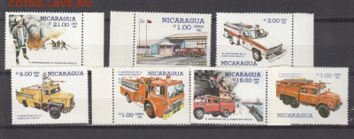 марки Никарагуа чистые пожарный транспорт 1985 - 72