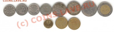 Португалия 11 монет доевровые 13.06.10 22:00 мск - Португалия 11 монет