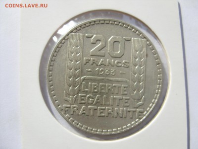 Серебрянные монеты мира - 20 франков Франция 1933 - 1.JPG