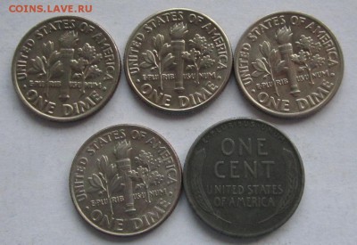 США  10центов 1982,1988,1995,2000г ,цент 1943г до 24.03 - IMG_0110.JPG