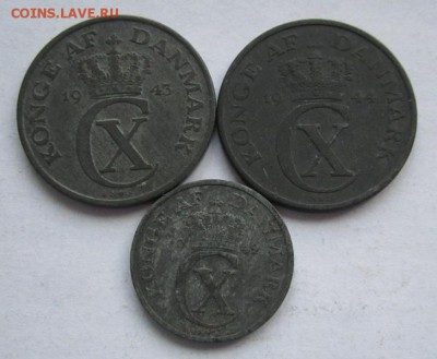 Дания 5эре 1943,1944 ,2 эре 1942 цинк оккупация до 24.03 - IMG_0101.JPG