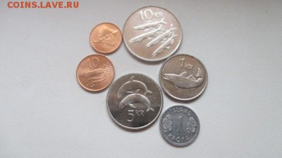 Исландия набор 6 монет, цена Фикс - исландия.JPG