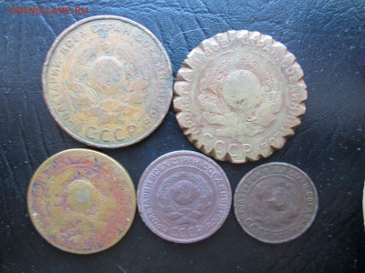 Медь 1924 (1,2,3,5 коп)+ 5 коп с насечками до 25.03.  23-00 - медь 010