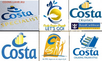 Монеты с Корабликами - логотип Costa.JPG