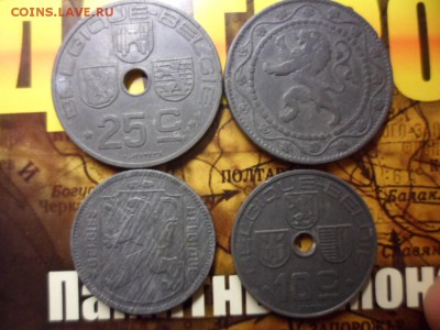 центы "Военная" Бельгия 1941, 1942, 1945 + 1915 г (цинк) - SAM_2702.JPG