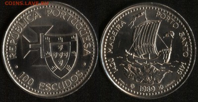 Португалия 100 эск. 1989 Мадейра до 22:00мск 27.03.15 - Португалия 100 эскудо 1989 ''Великие географические открытия. Мадейра'' -130