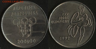 Португалия 200 эск. 1992 Олимп. Барселона до 22:00мск 27.03. - Португалия 200 эскудо 1992 ''Олимпиада в Барселоне'' -190