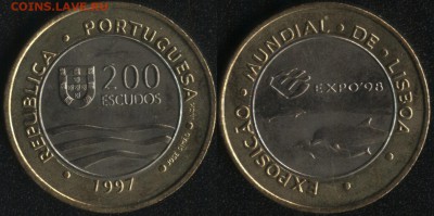 Португалия 200 эск. 1997 Лиссабон Экспо-98 до 22:00мск 27.03 - Португалия 200 эскудо 1997 ''Лиссабон. Экспо-98'' -150