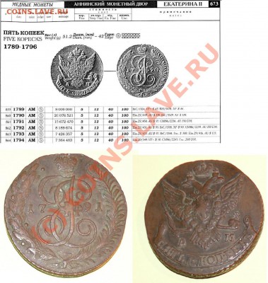 1791 5 копеек АМ - 1791 5kop