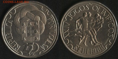 Португалия 250 эск. 1988 Олимпиада Сеул до 22:00мск 27.03.15 - Португалия 250 эскудо 1988 ''Олимпиада в Сеуле'' -230