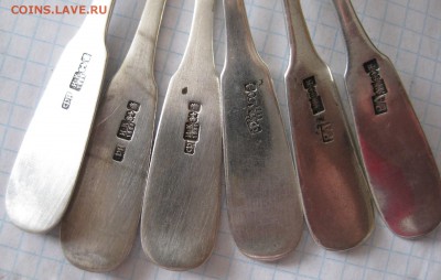 Ложки чайные 84 проба -6 штук - proba2
